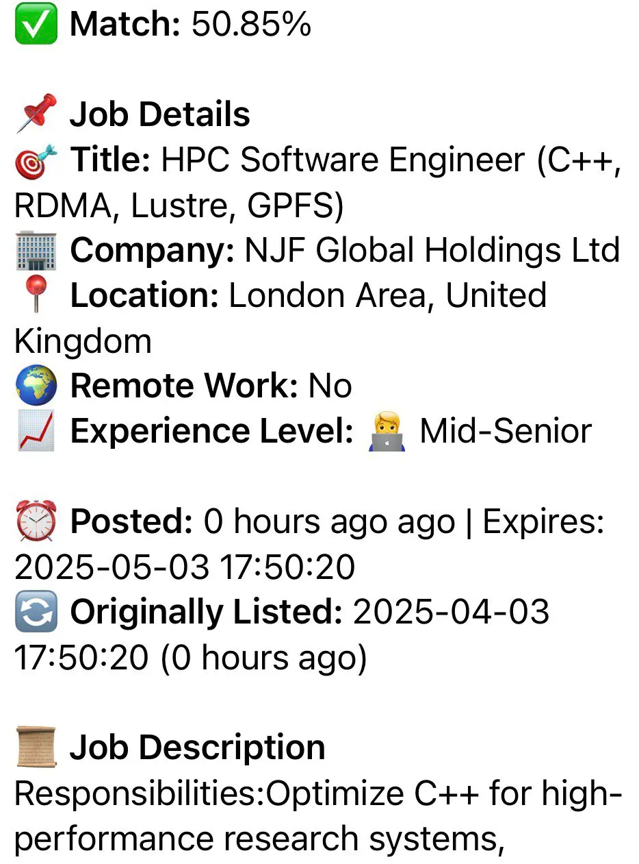 JobPulse job alert example